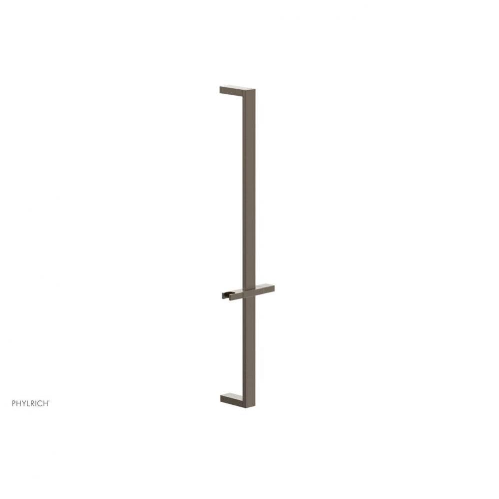 Old English Brass 27'' Flat Adjustable Handshower Slide Bar With Holder