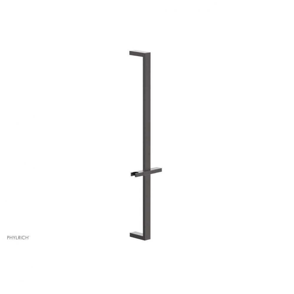 Weathered Copper 27'' Flat Adjustable Handshower Slide Bar With Holder