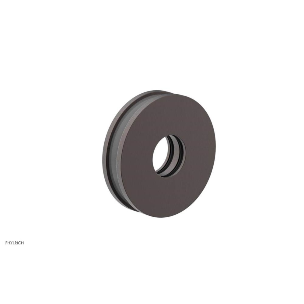 Weathered Copper Jolie Round Shower Arm Flange With Grey Accents