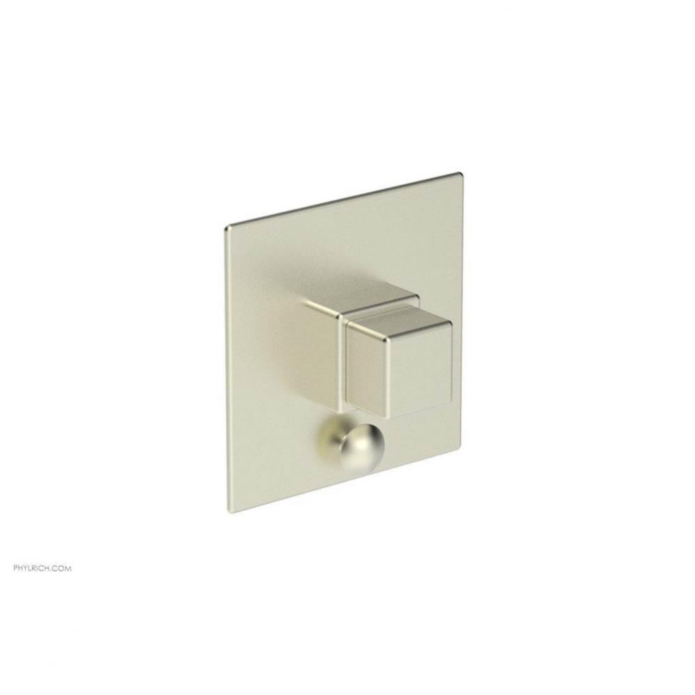 MIX Pressure Balance Shower Plate with Diverter and Handle Trim Set - Cube Handle 4-110