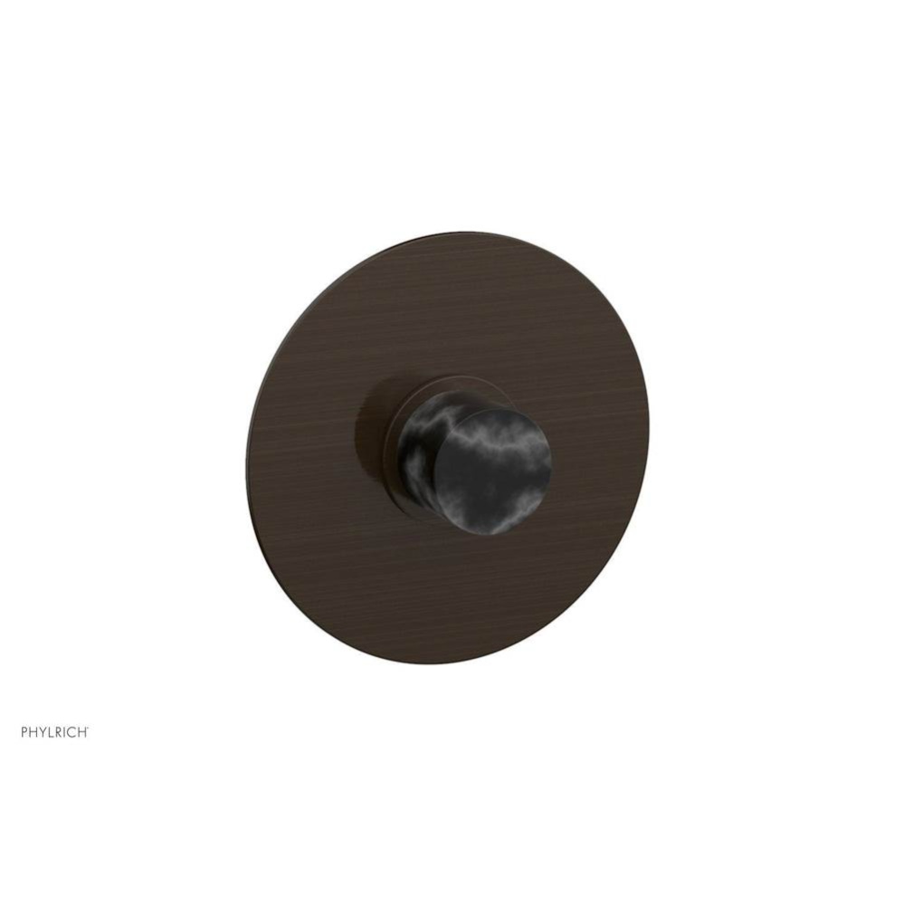 3-4'' Shwr Plt With Marble Hdl Basic Ii