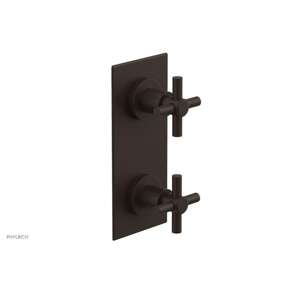 BASIC 1/2'' Thermostatic Valve with Volume Control or Diverter Cross Handles 4-350