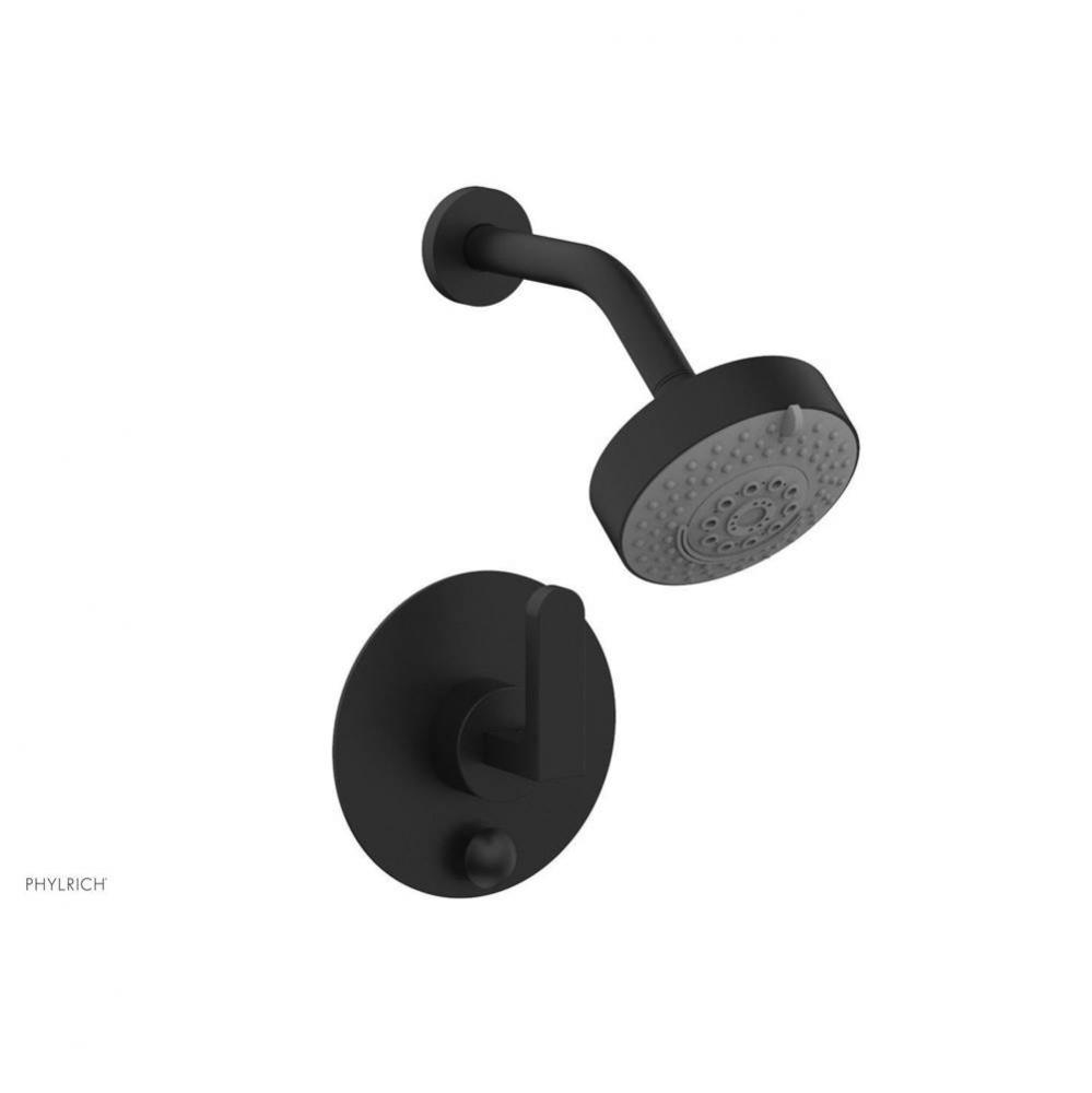 Pb  Rond  Shwr And Div Set, Lever Handle