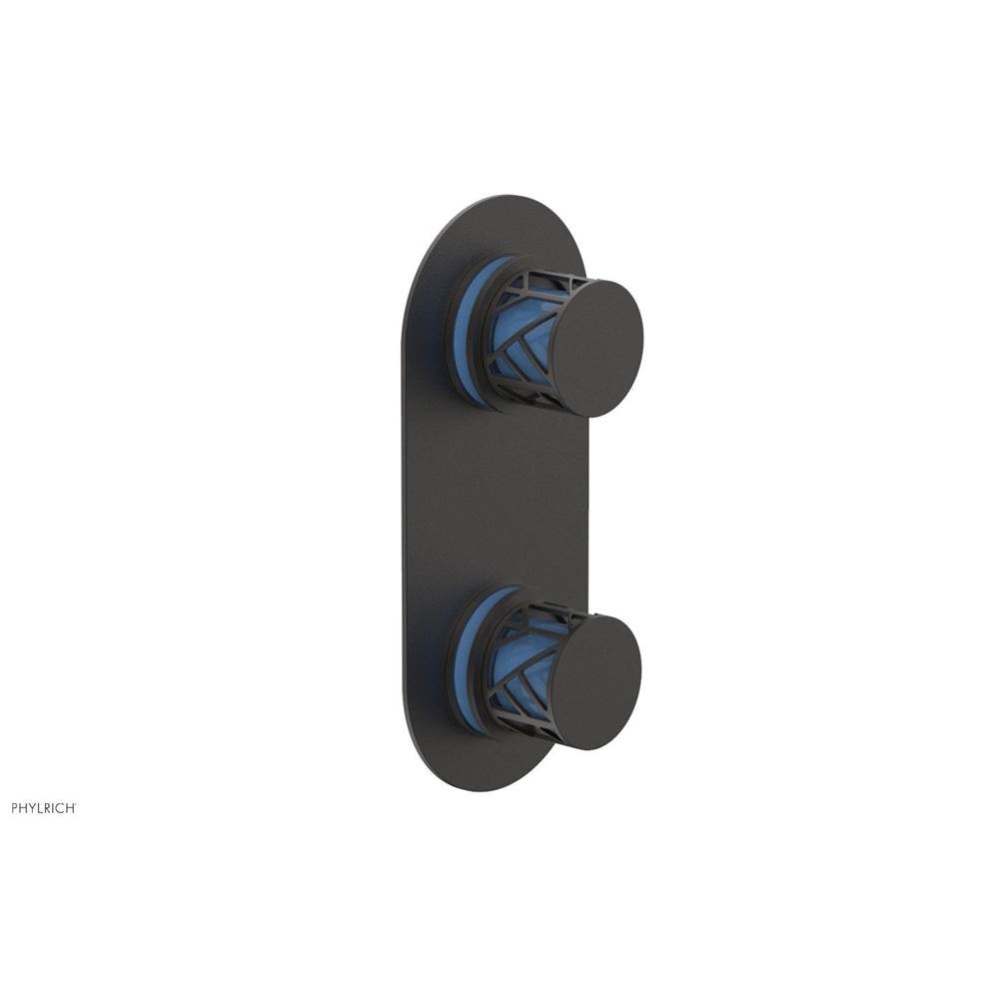 Oil Rubbed Bronze Jolie Oval Thermostatic Trim With Diverter Or Volume Control, Round Cutaway Hand