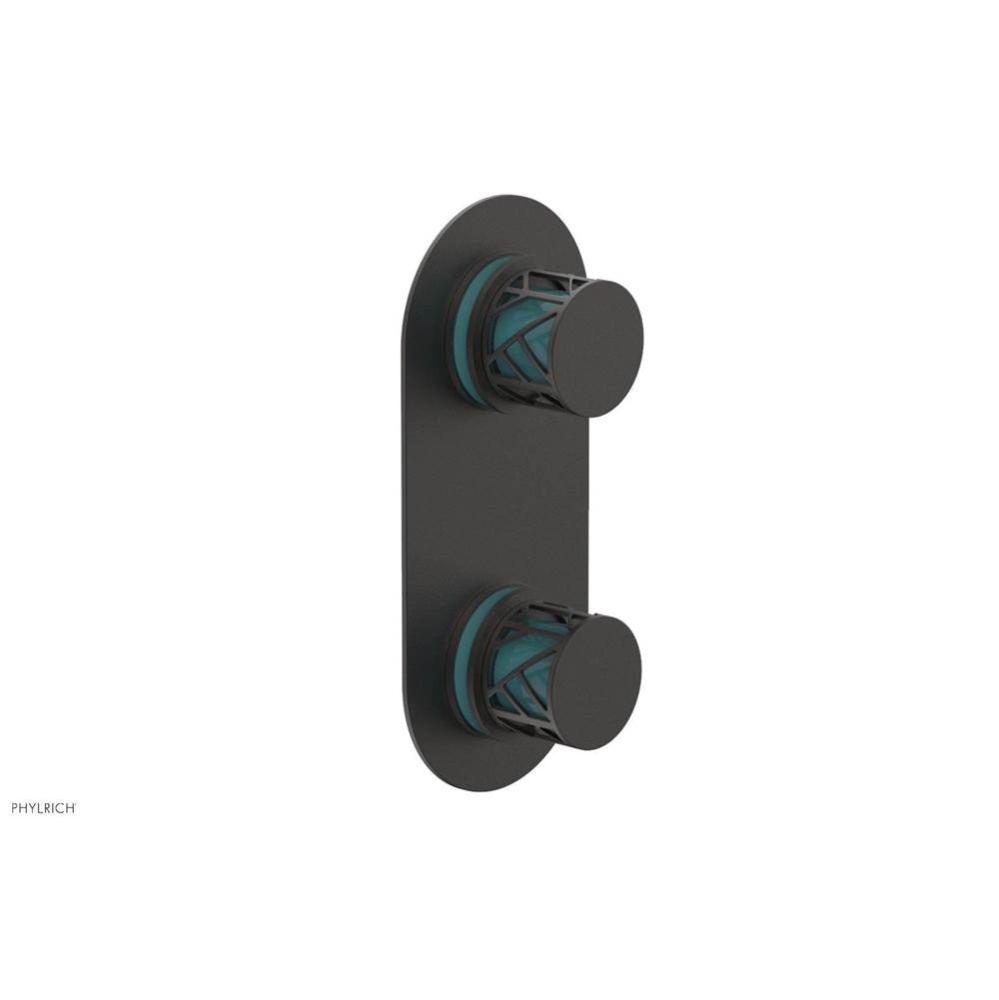 Oil Rubbed Bronze Jolie Oval Thermostatic Trim With Diverter Or Volume Control, Round Cutaway Hand