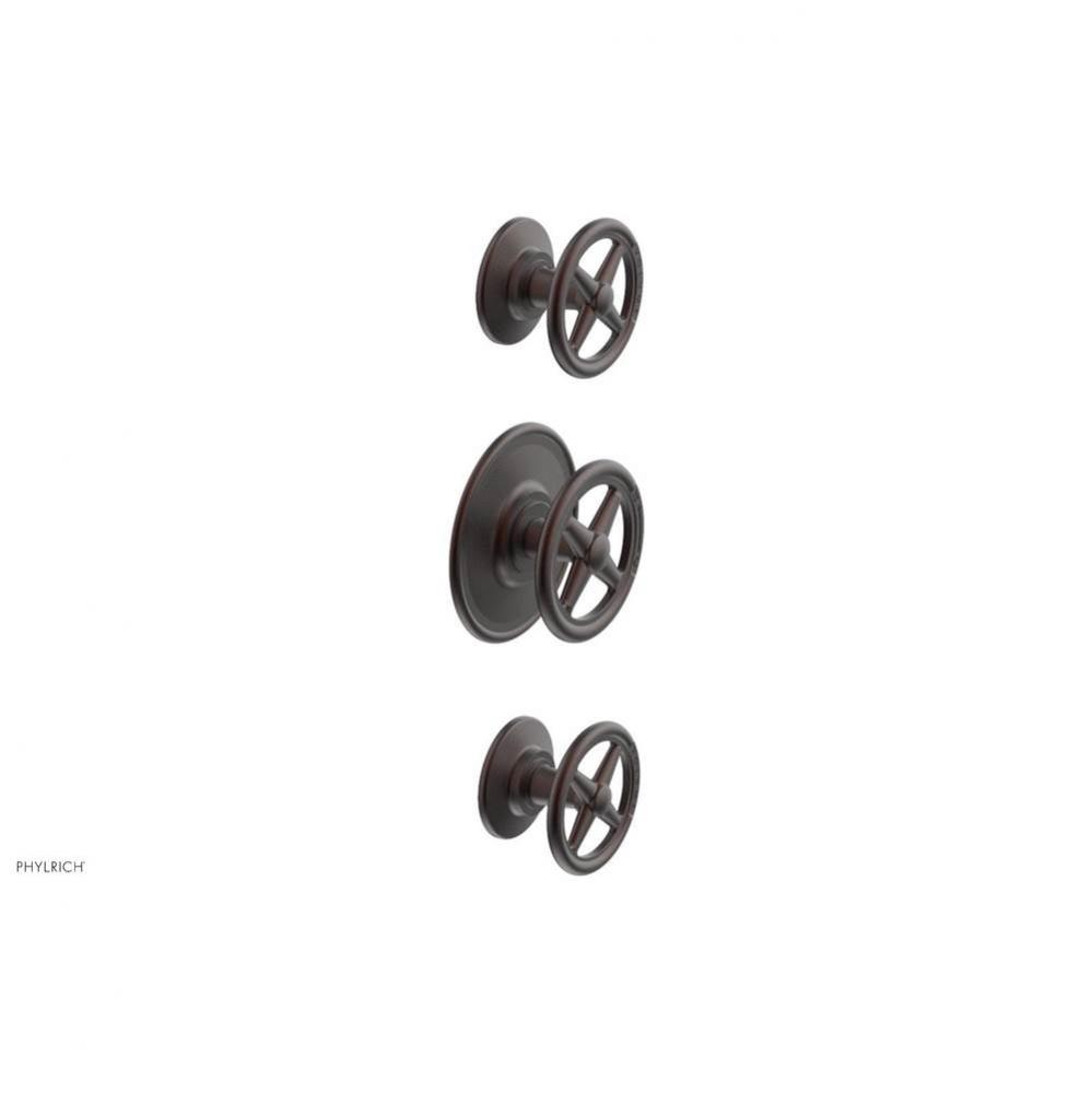 1/2'' And 3/4''  Works Therm Shwr To, Cross Handle