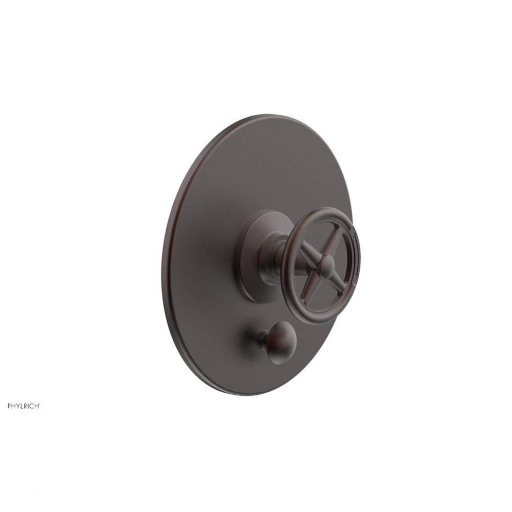 Pb  Works  Shwr Plate W/Div, Cross Handle