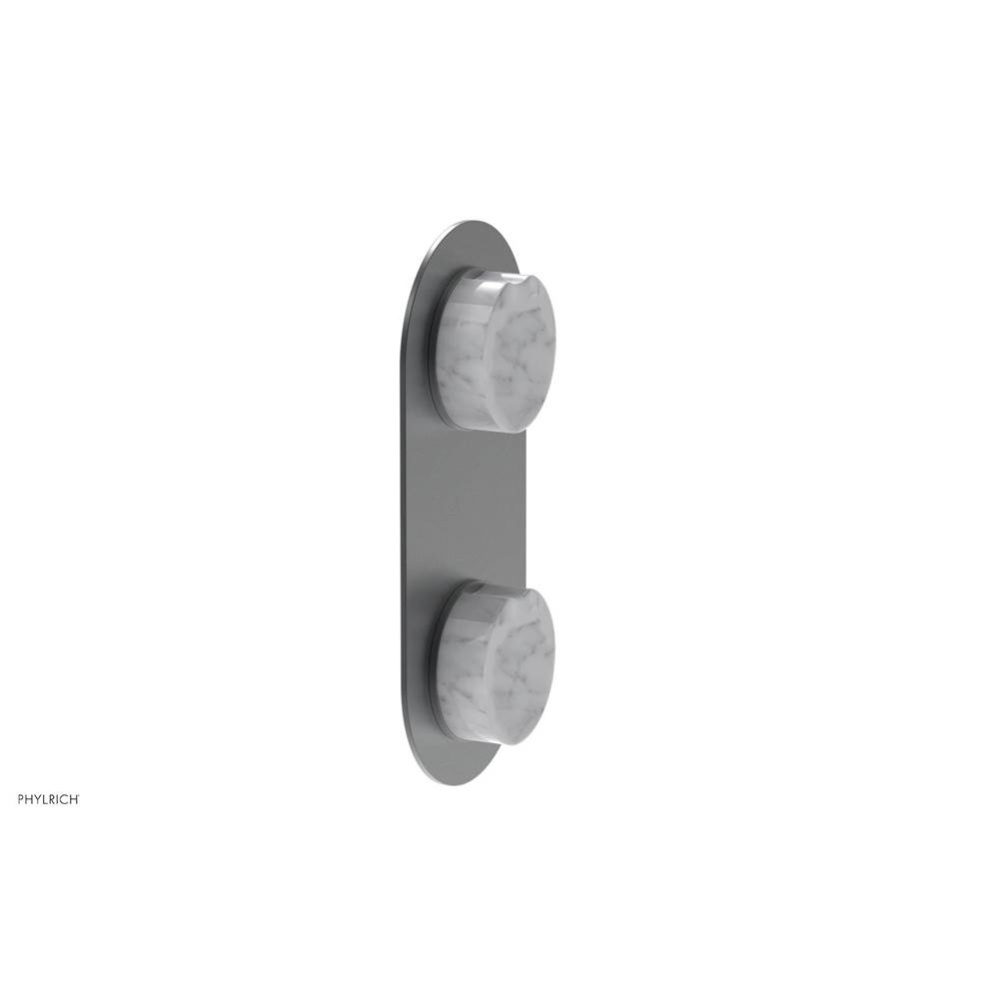 Trim Plate White Mrbl Two Handle Rnd, Assy Circ