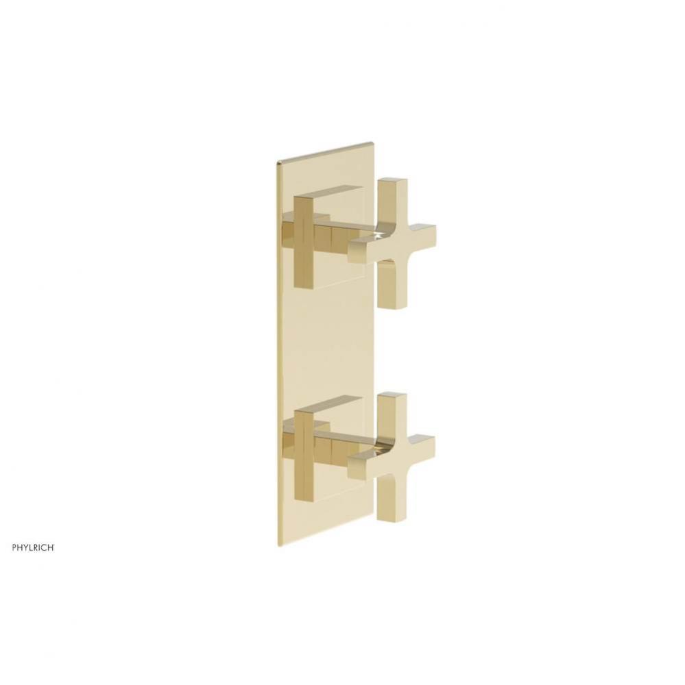 CROI - Thermostatic Valve with Volume Control or Diverter - Cross Handles