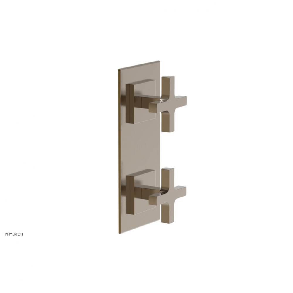 CROI - Thermostatic Valve with Volume Control or Diverter - Cross Handles