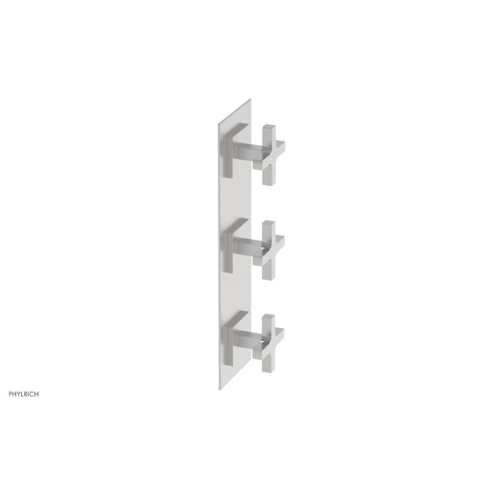 CROI - Thermostatic Valve with Two Volume Control - Cross Handles