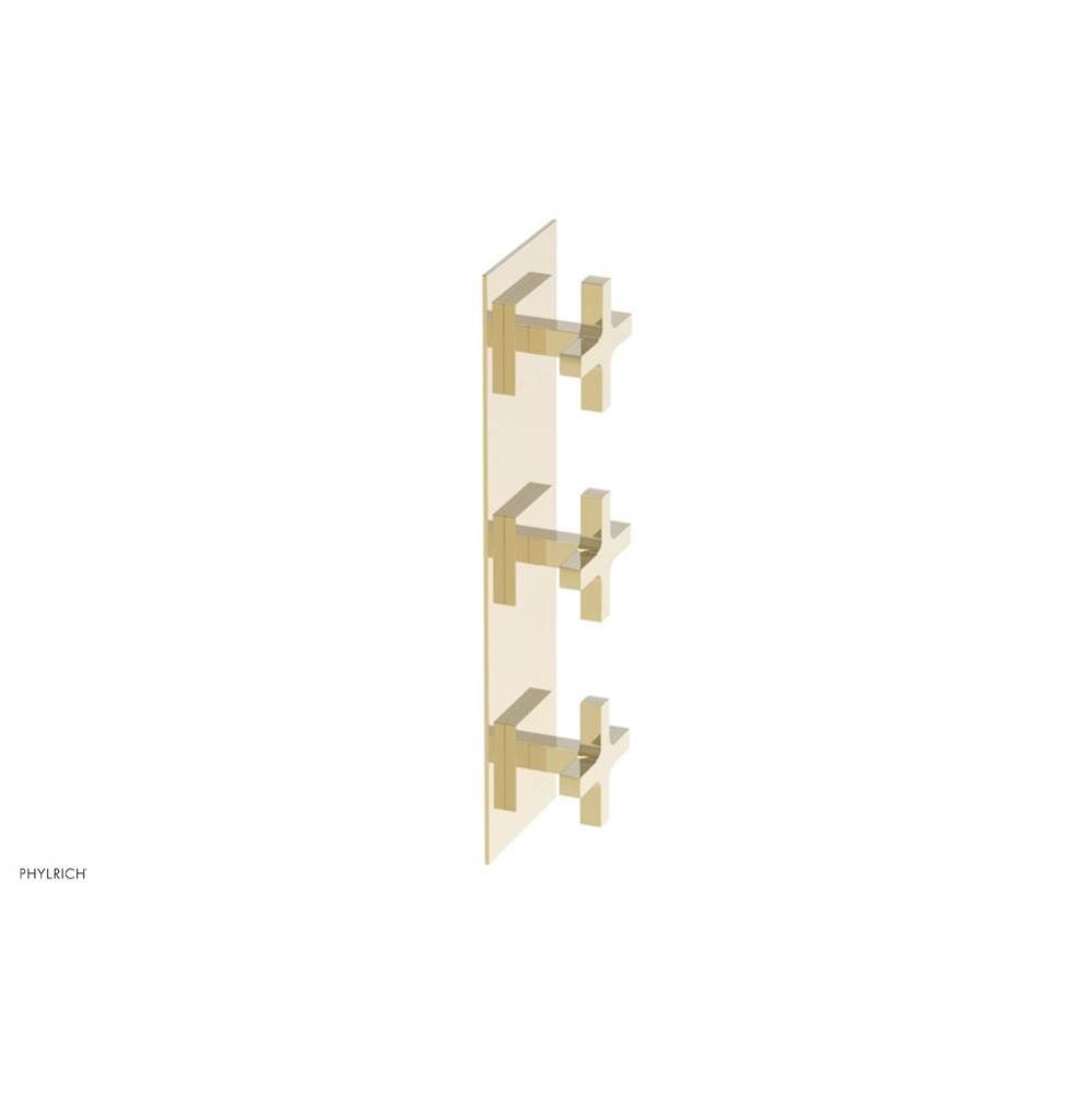 CROI - Thermostatic Valve with Two Volume Control - Cross Handles