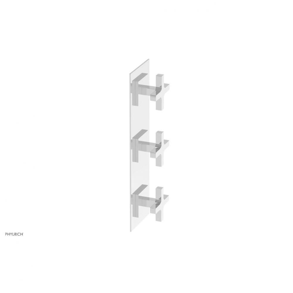 CROI - Thermostatic Valve with Two Volume Control - Cross Handles
