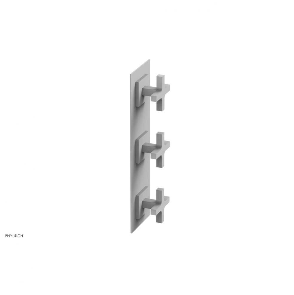 CROI - Thermostatic Valve with Two Volume Control - Cross Handles