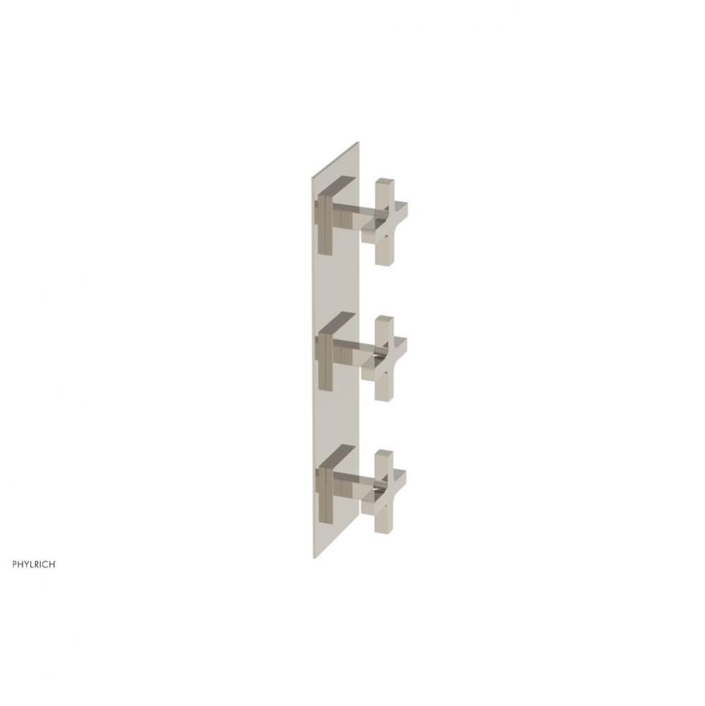 CROI - Thermostatic Valve with Two Volume Control - Cross Handles