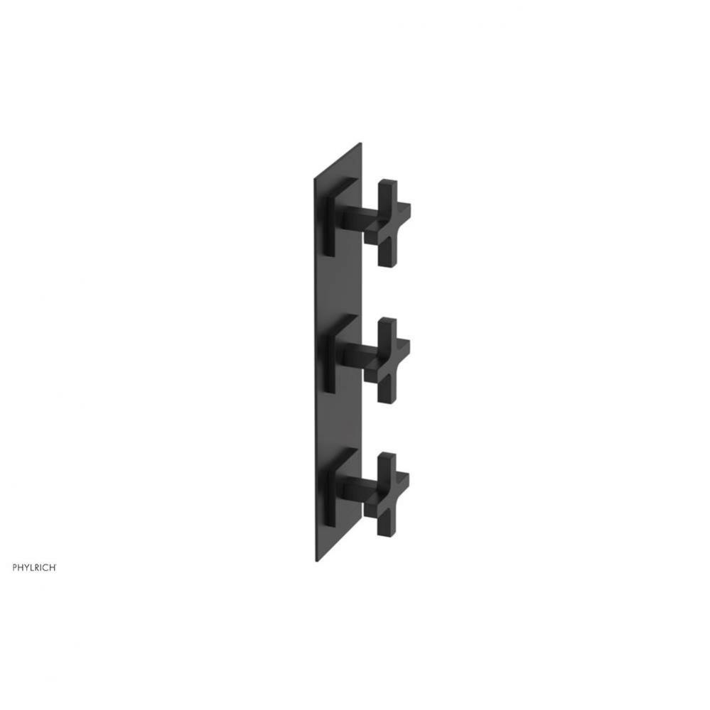 CROI - Thermostatic Valve with Two Volume Control - Cross Handles
