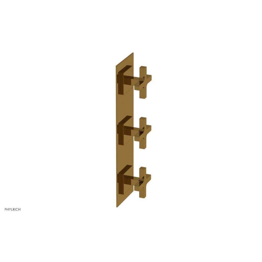 CROI - Thermostatic Valve with Two Volume Control - Cross Handles