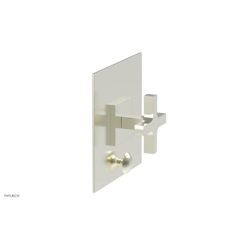 CROI - Pressure Balance Shower Plate with Diverter and Cross Handle Trim Set