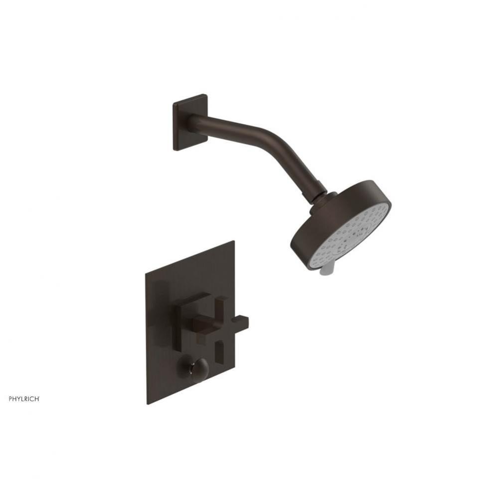 CROI - Pressure Balance Shower and Diverter Set (Less Spout), Cross Handle