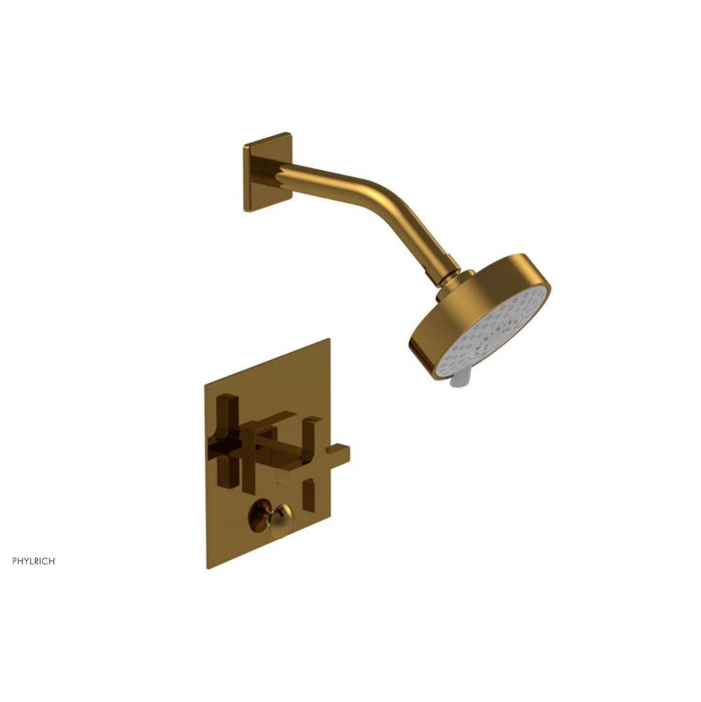 CROI - Pressure Balance Shower and Diverter Set (Less Spout), Cross Handle