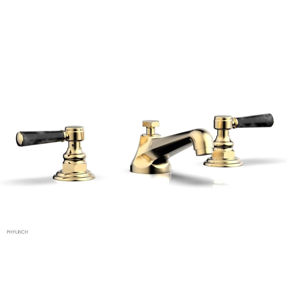 Widespread Faucet Marble Lever Hdl, Hex Traditional Series