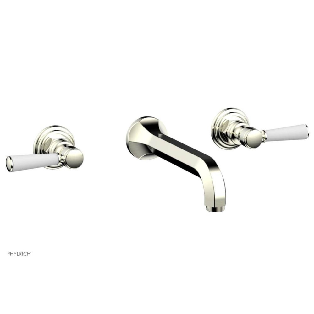Wall Tub Set Trim Lever Hdls, Hex Trad