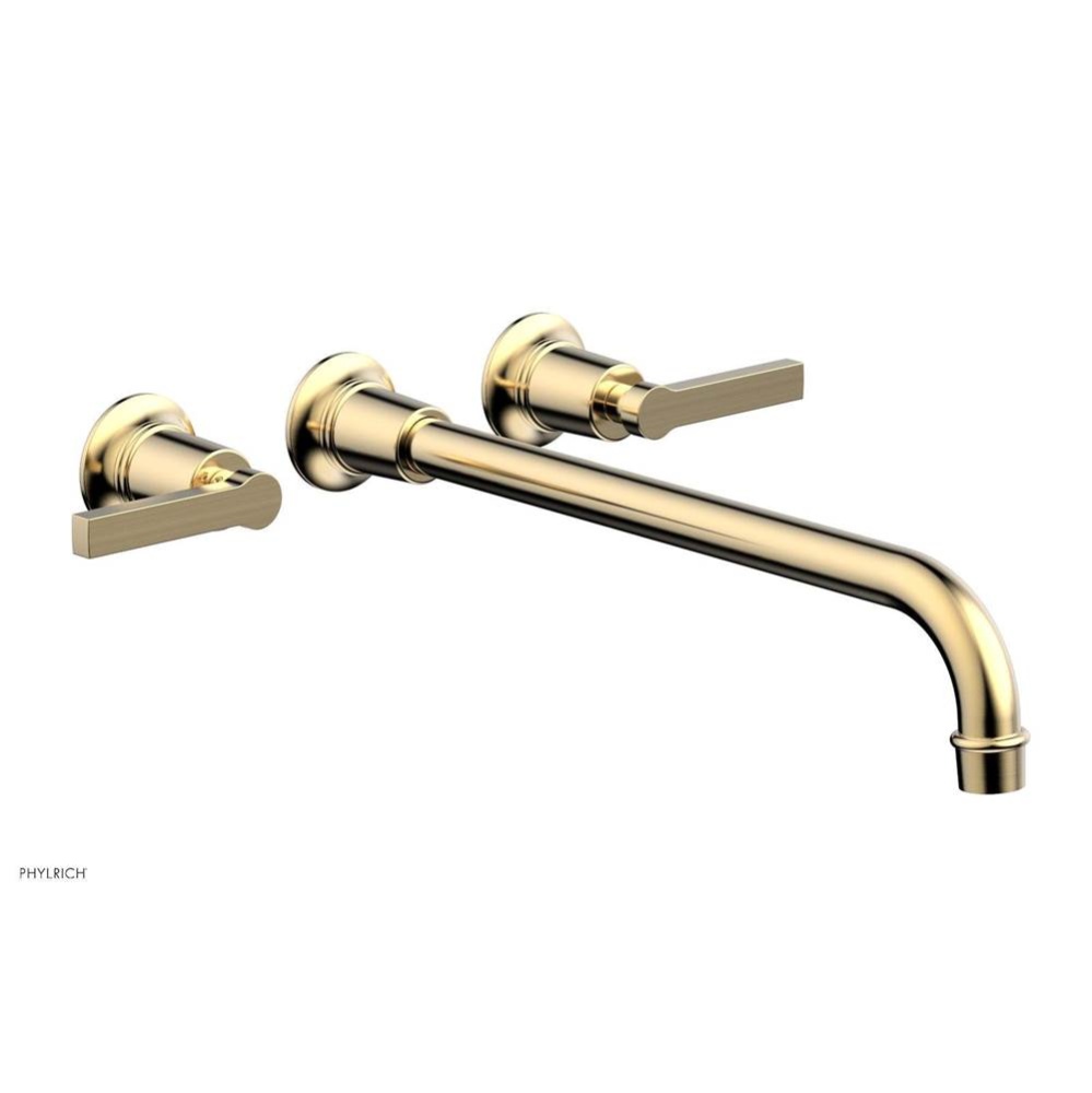 Wall Lav Set 14'' Spt Lever Hdl Hex Modern