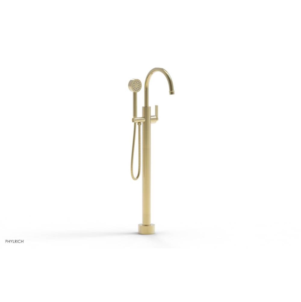 Floor Mounted Tub Filler Lever Hdl W/Handshwr-Tall