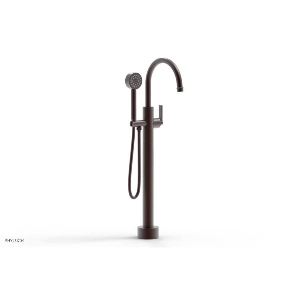 Floor Mounted Tub Filler Lever Hdl W/Handshwr-Short