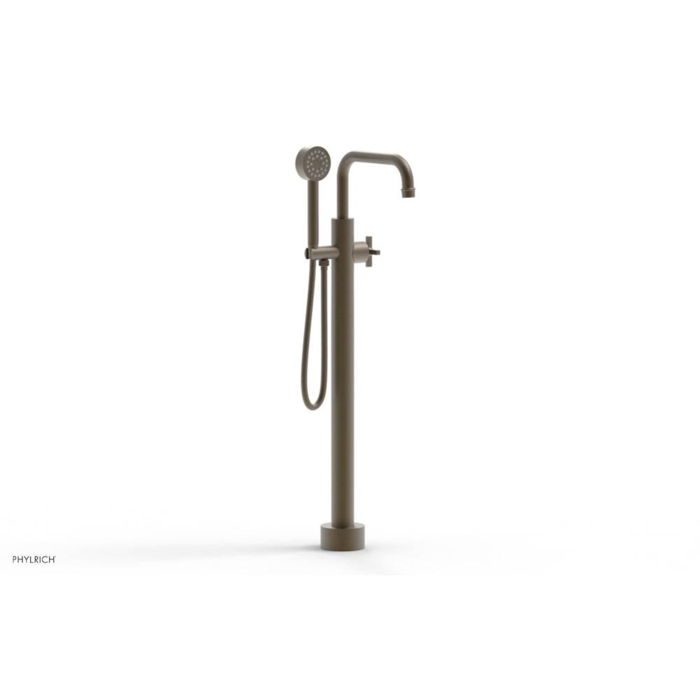 Floor Mounted Tub Filler Lever Hdl W/Handshwr-Tall