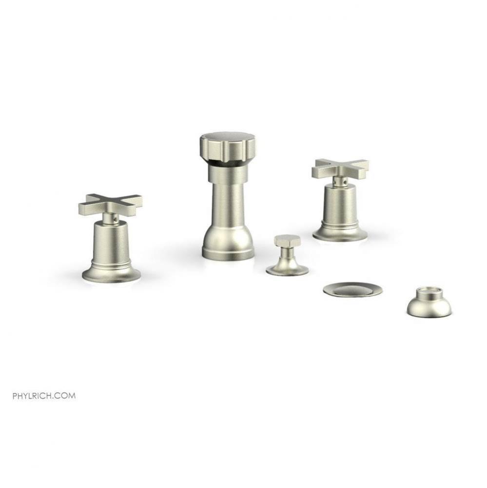 4 Hole Bidet, Cross Hdl