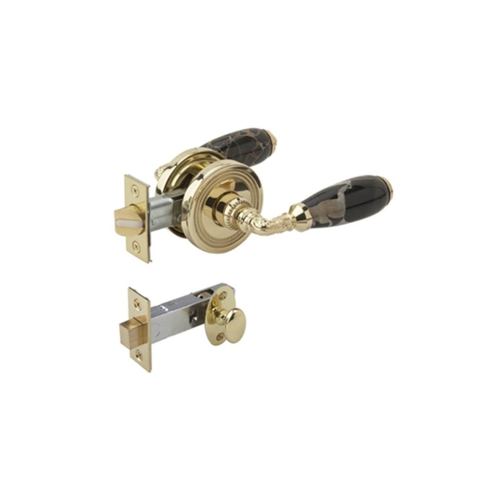 Blk Mrbl Door Lev W Priv Bolt