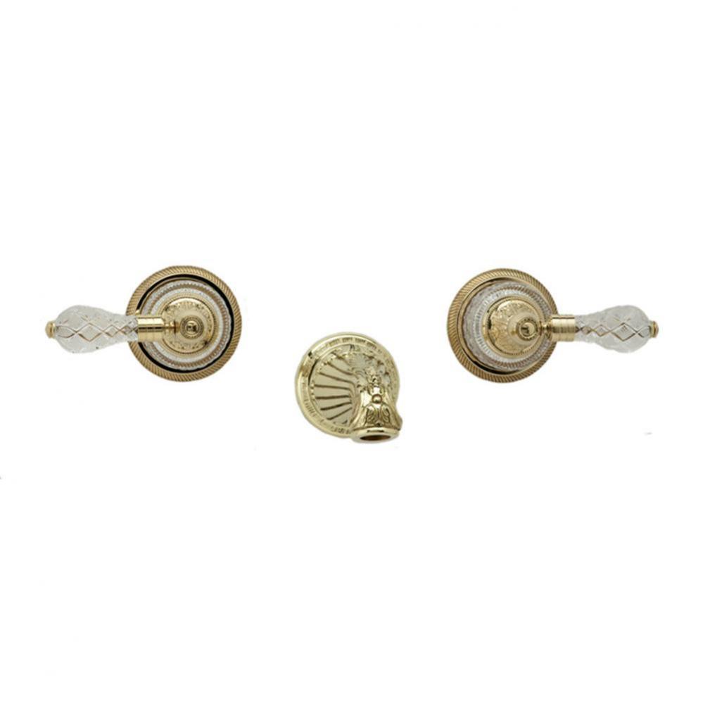 LOUIS XIV CUT CRYSTAL Wall Tub Set K1180