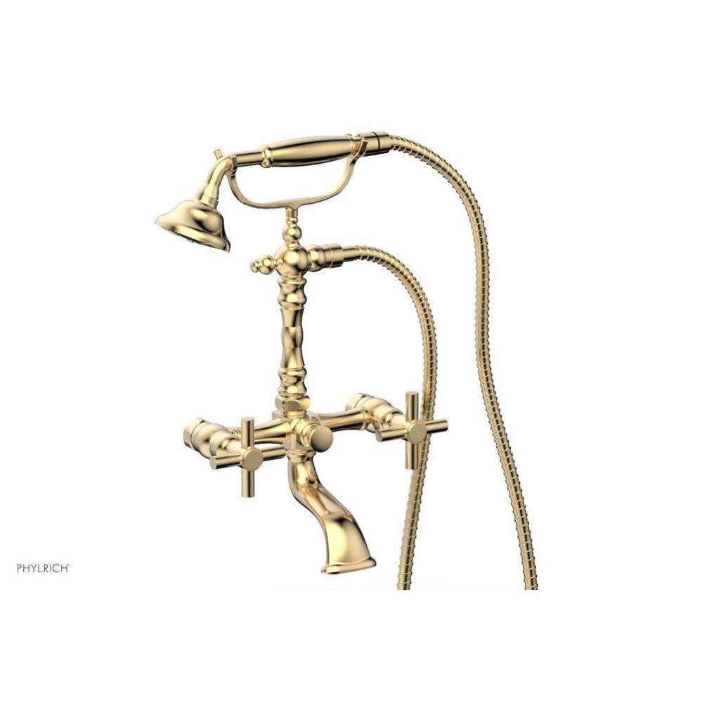 Basic Tubular Cross Handle   On Exposed Tub & Shwr  Set