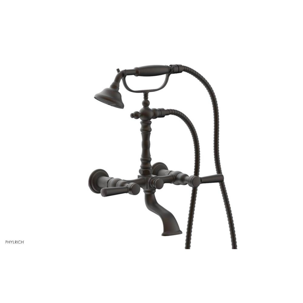 Hex Traditional Lever  Handle On Exposed    Tub And Shower Set