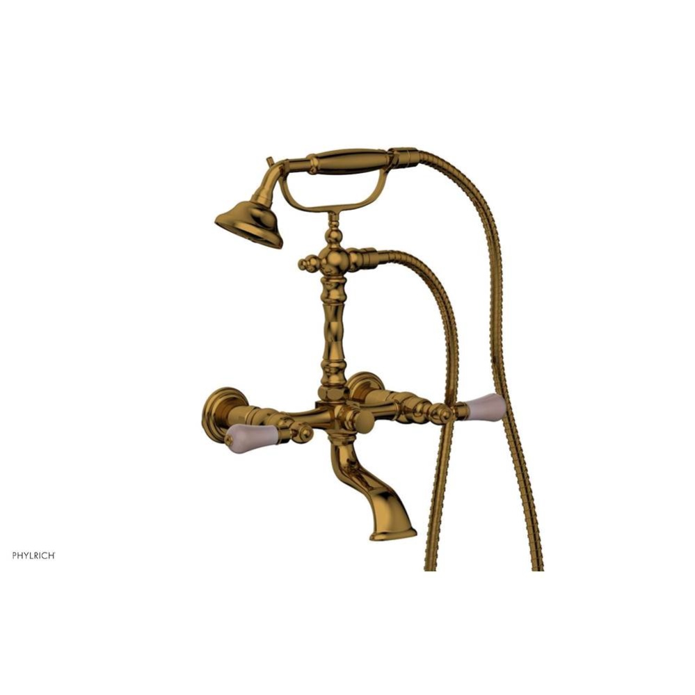 Regent Versailles Pink Onyx Lever Handle On   Exposed Tub & Shower