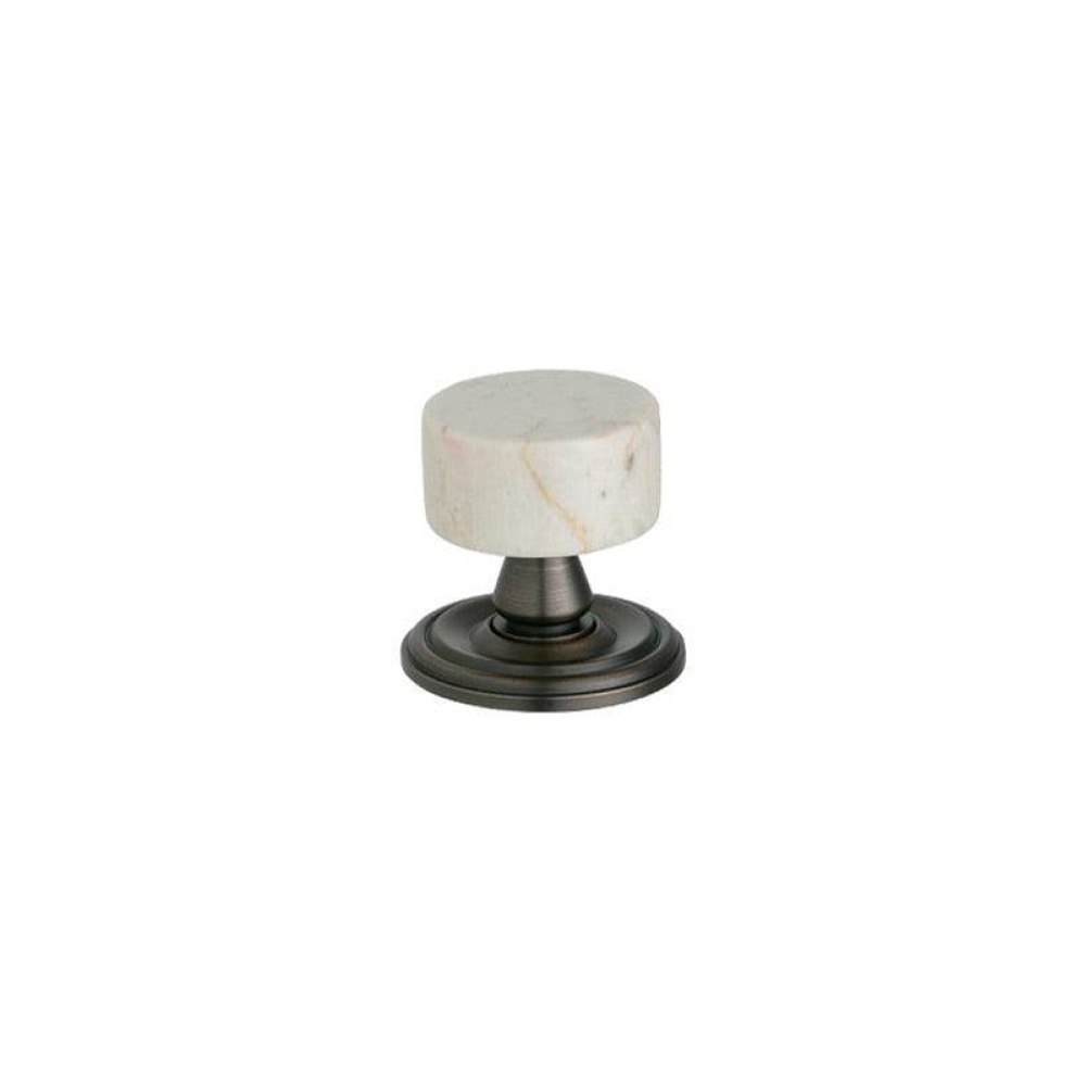 Cab Knob, Beige Marble