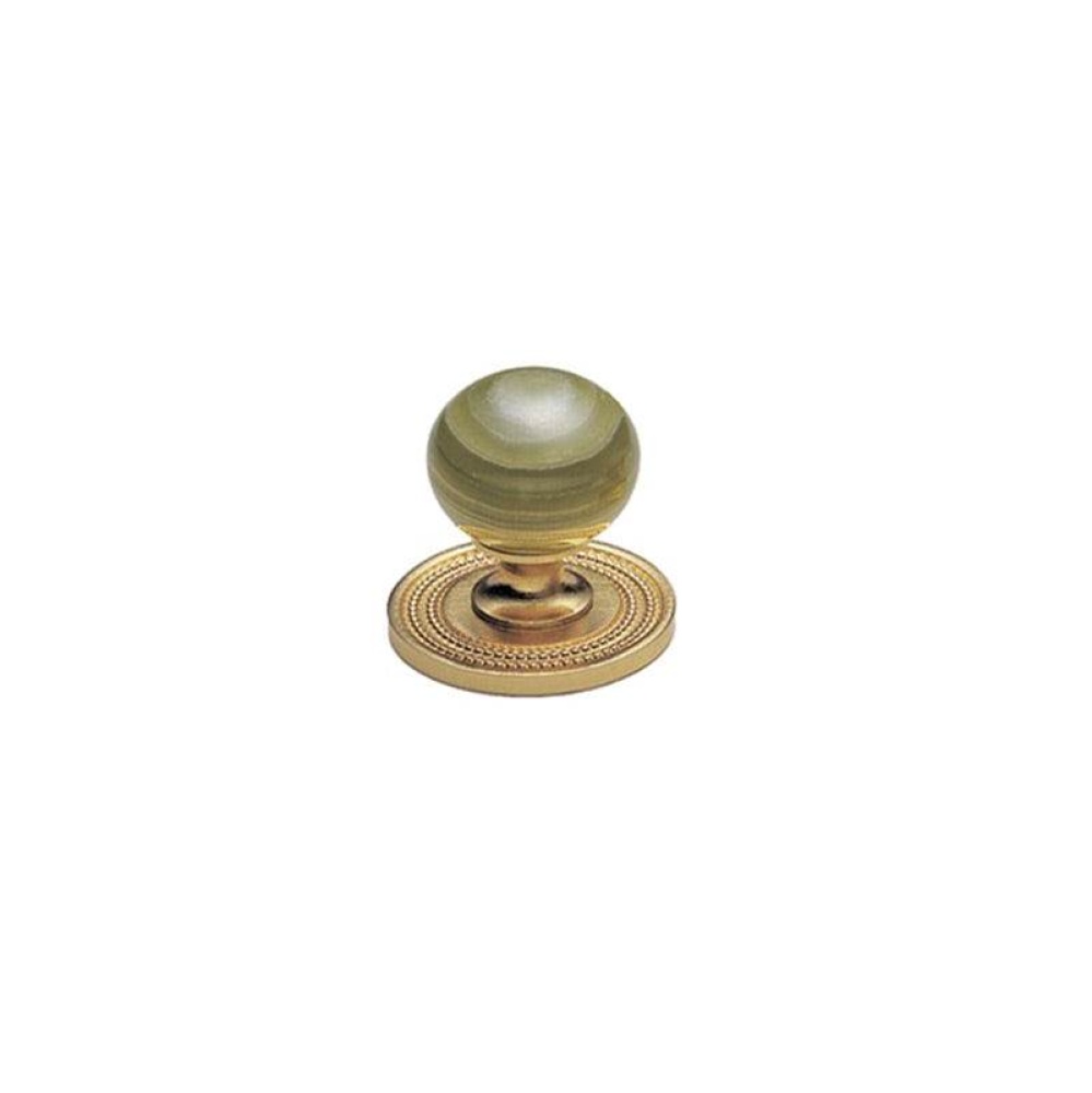 Cab Knob, Green Onyx