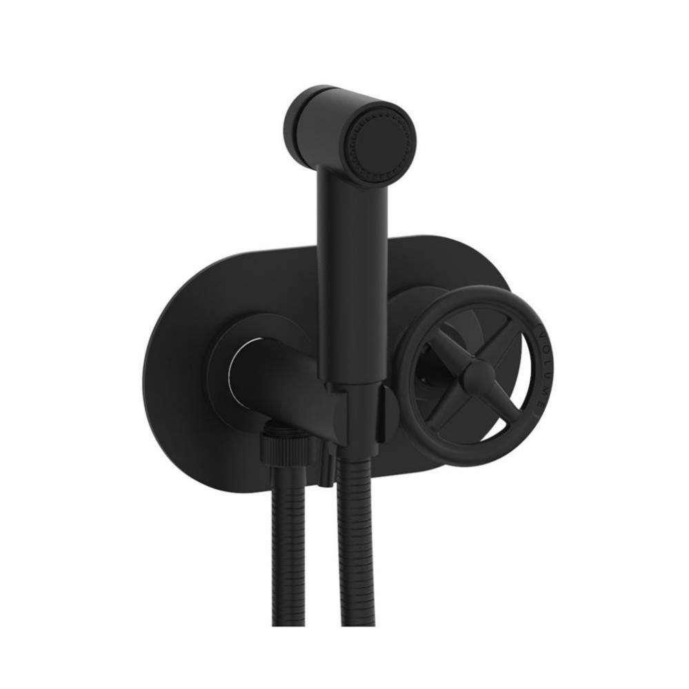 Wall Mounted Bidet Set Works, Cross Handle