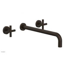 Phylrich 120-11-14/11B - TRANSITION - Wall Lavatory Set 14'' Spout - Cross Handles 120-11-14