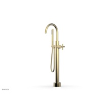 Phylrich 120-44-03/03U - Floor Mounted Tub Filler Cross Hdl W/Handshwr-Short