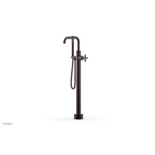 Phylrich 120-46-01/05W - Floor Mounted Tub Filler Cross Hdl W/Handshwr-Tall