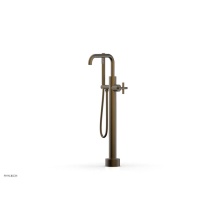 Phylrich 120-46-03/OEB - Floor Mounted Tub Filler Cross Hdl W/Handshwr-Short