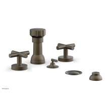 Phylrich 120-60/008 - Four Hole Bidet Set Cross Handle
