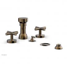Phylrich 120-60/047 - Four Hole Bidet Set Cross Handle