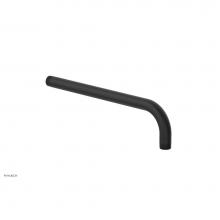 Phylrich 12154/040 - Matte Black 12'' 90 Degree Wall Shower Arm