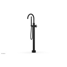 Phylrich D131-44-01/040 - Floor Mounted Tub Filler Cross Tubular W/Handshwr-Tall