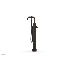 Phylrich D131-45-03/11B - Floor Mounted Tub Filler Cross Tubular W/Handshwr-Short