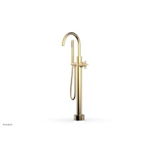 Phylrich D132-44-03/004 - Floor Mounted Tub Filler Cross Blade W/Handshwr-Short