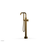 Phylrich D132-45-03/002 - Floor Mounted Tub Filler Cross Blade W/Handshwr-Short